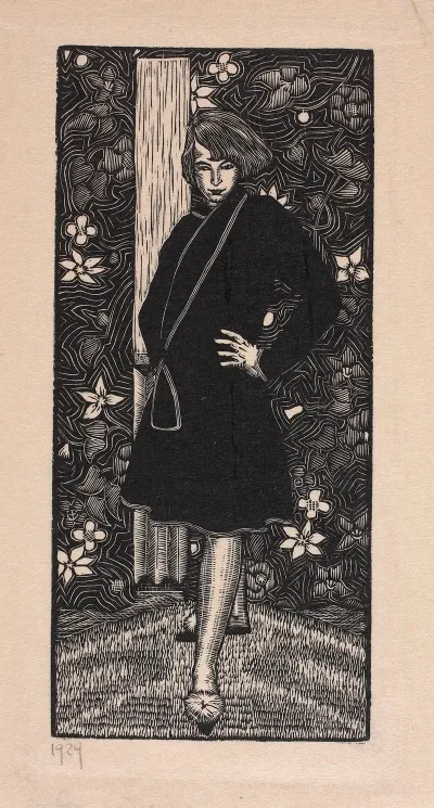 Self Portrait In A Home Dress