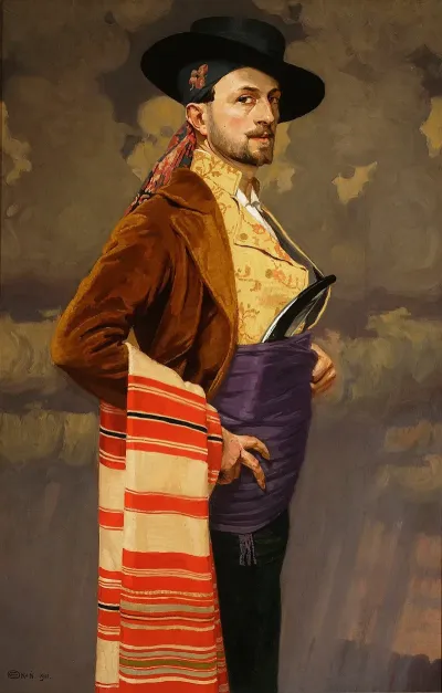 Self Portrait In A Spanish Costume