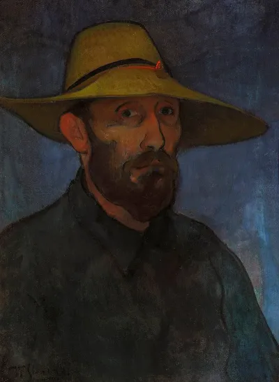 Self Portrait In A Straw Hat 3