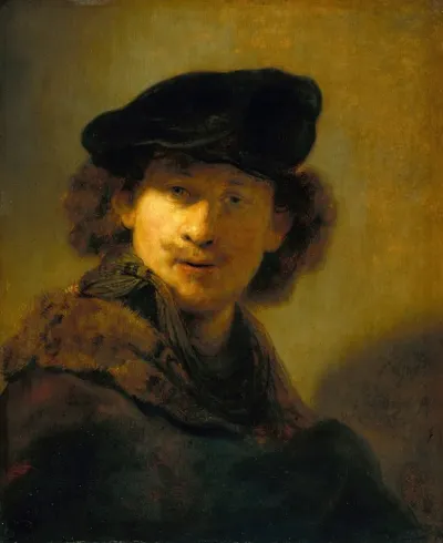 Self Portrait In A Velvet Beret