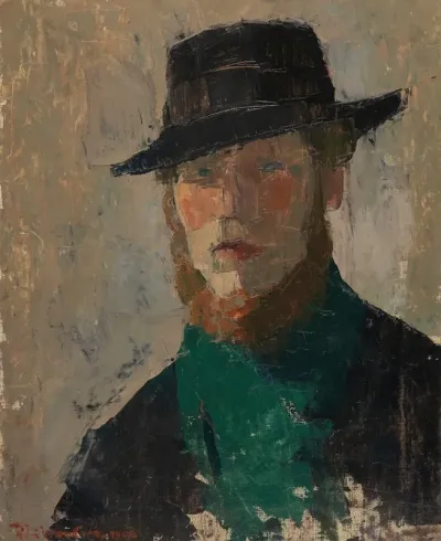 Self Portrait In Black Hat
