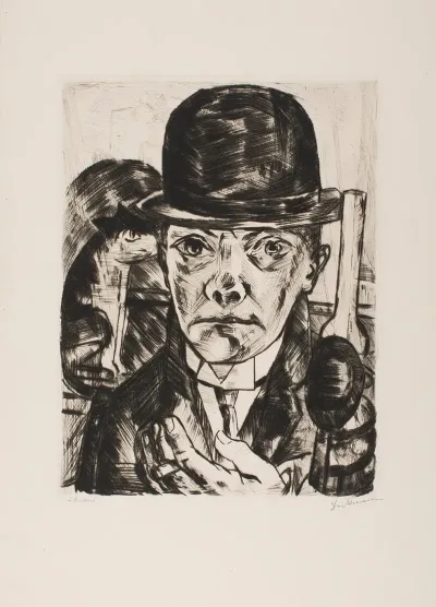 Self Portrait In Bowler Hat 3