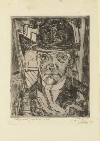 Self Portrait In Bowler Hat