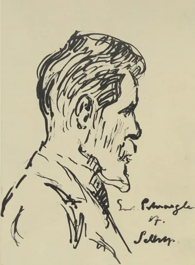 Self Portrait In Profile