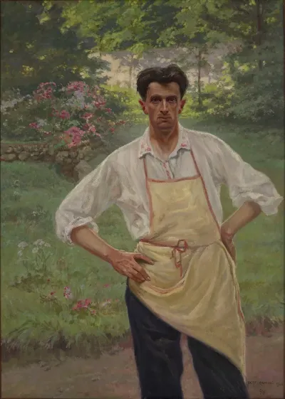 Self Portrait In The Garden
