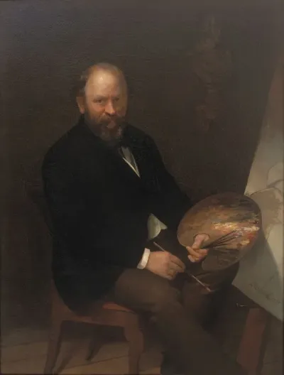 Self Portrait Of The Artist In His Studio 3
