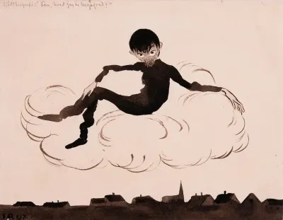 Self Portrait On A Cloud