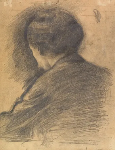 Self Portrait Seen From Behind