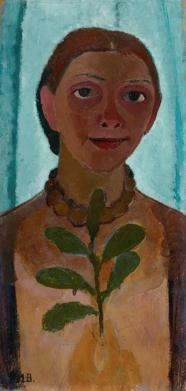 Self Portrait With A Camellia Branch
