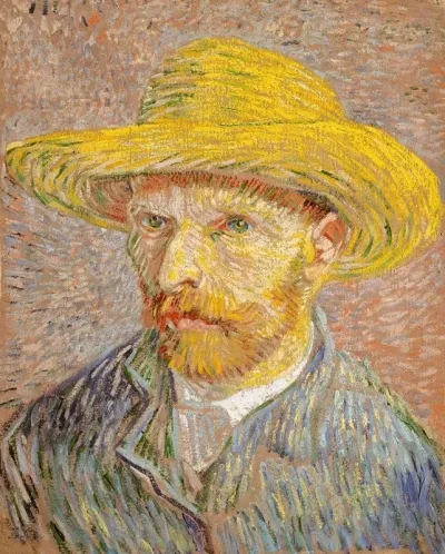 Self Portrait With A Straw Hat