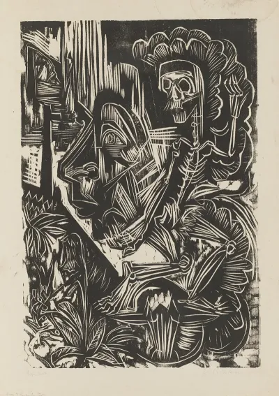Self Portrait With Dancing Death