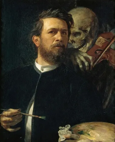 Self Portrait With Fiddling Death
