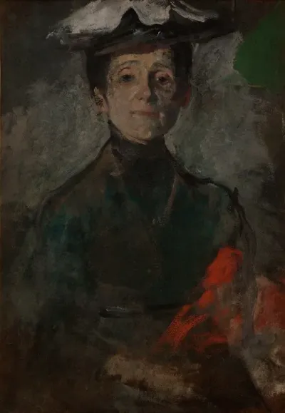 Self Portrait With Flowers