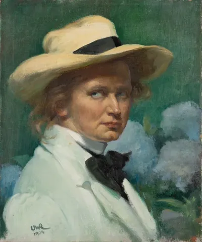 Self Portrait With Hat 2