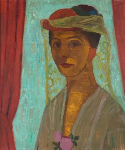 Self Portrait With Hat And Veil