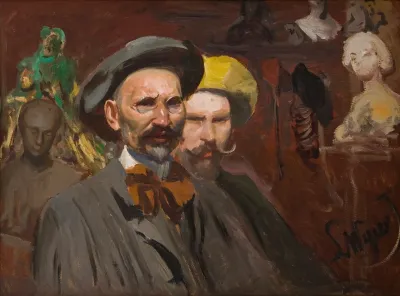 Self Portrait With Konstanty Laszczka