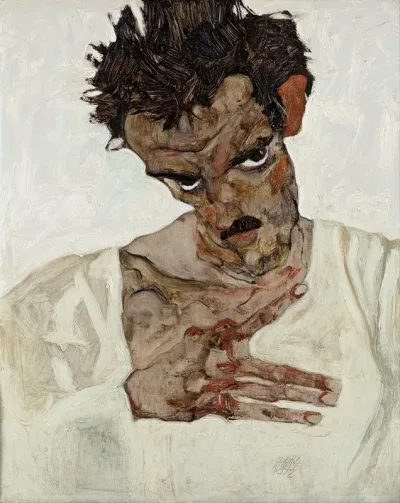 Self Portrait With Lowered Head