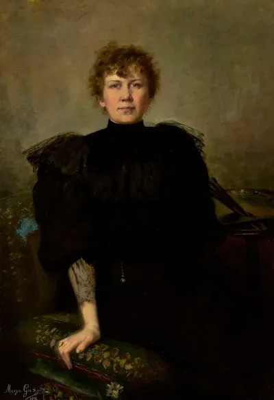 Self Portrait With Palette 13