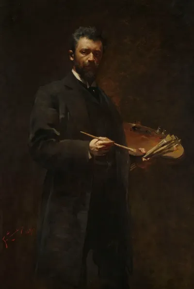Self Portrait With Palette 2