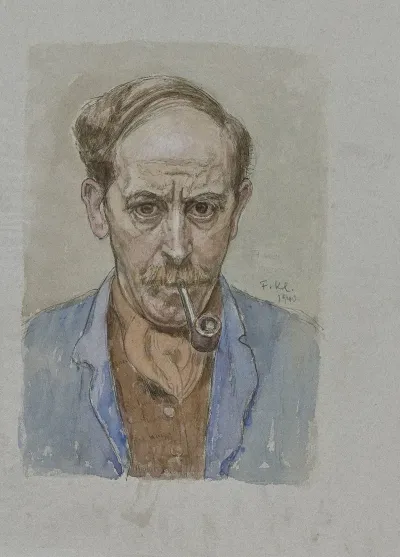 Self Portrait With Pipe 2