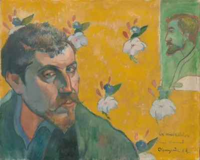 Self Portrait With Portrait Of Bernard Les Miserables