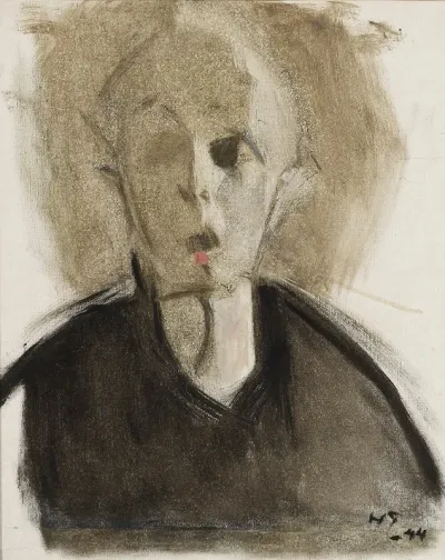 Self Portrait With Red Spot
