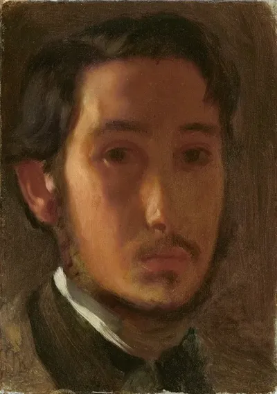 Self Portrait With White Collar