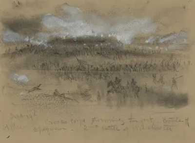 Sept 19th Crooks Corps Storming To The Fort Battle Of Opequon 2nd Battle Of Winchester