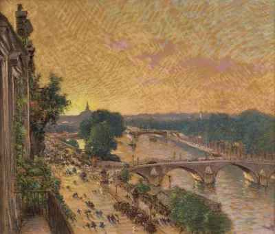 Septembre 1914 Vers La Gare Dorsay Exode Des Parisiens