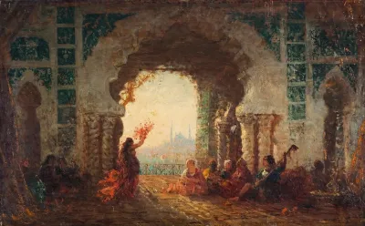 Serail A Constantinople La Danse De Lalmee
