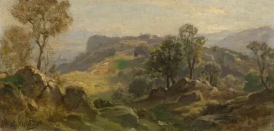 Serpentaralandschaft Bei Olevano