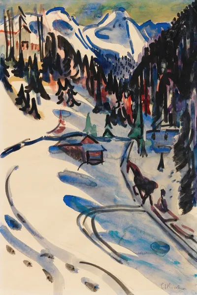 Sertigtal Im Winter