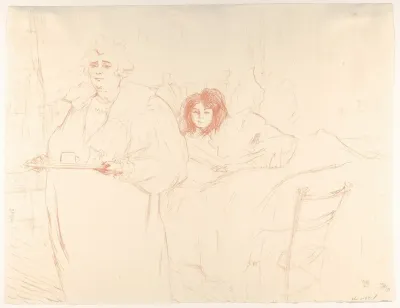 Serving Breakfast Madame Baron And Mademoiselle Popo