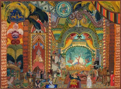 Set Design For The Ballet The Firebird
