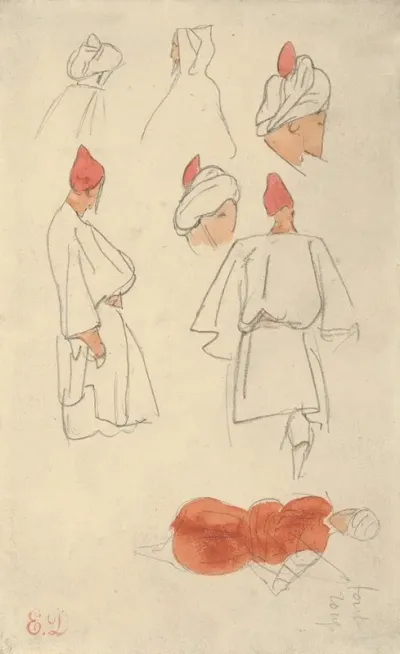 Seven Studies Of Moroccan Mens Costume