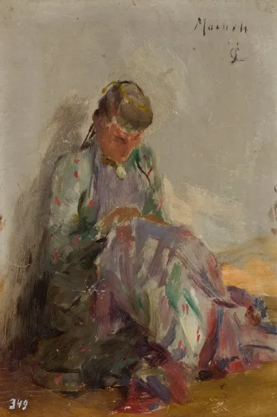 Sewing Tartar Girl From The Journey To Crimea