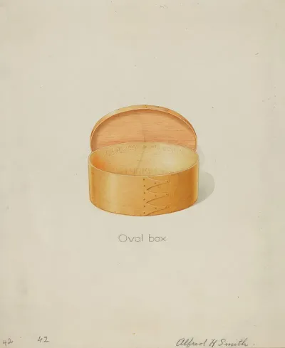 Shaker Oval Box