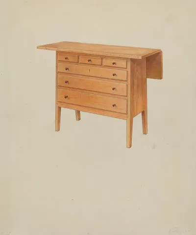 Shaker Sewing Table 3