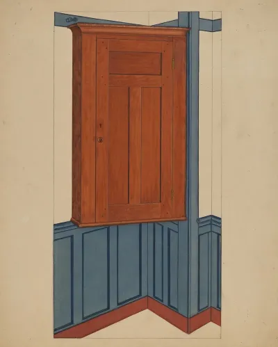 Shaker Small Corner Cupboard