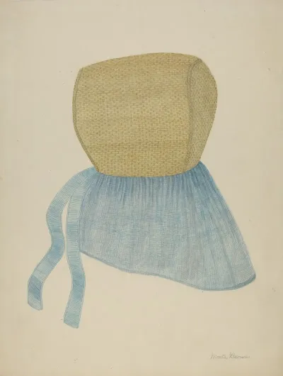 Shaker Straw Bonnet