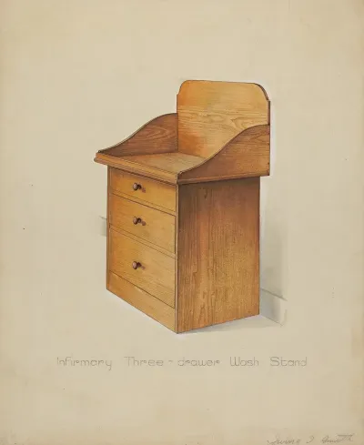 Shaker Wash Stand With Drawers