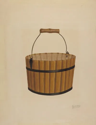 Shaker Wooden Bucket