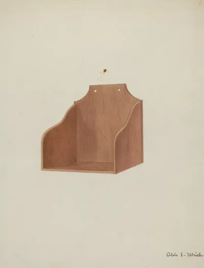 Shaker Wooden Wall Shelf