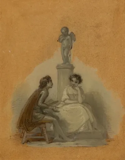 She Never Told Her Love But Sat Like Patience On A Monument