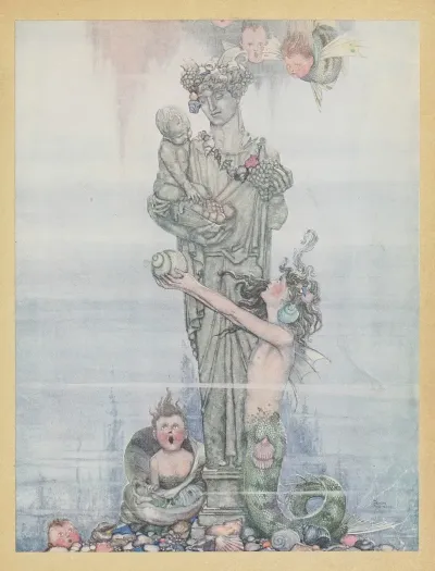 She Put The Statue In Her Garden