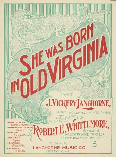 She Was Born In Old Virginia