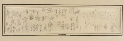 Sheet Of Figure And Animal Studies