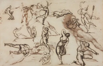 Sheet Of Sketches Verso