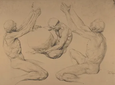 Sheet Of Studies For Ex Libris Victor Graf Von Rex