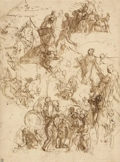 Sheet Of Studies For The Martyrdom Of Saint George